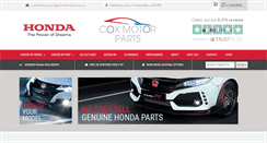 Desktop Screenshot of coxmotorparts.co.uk
